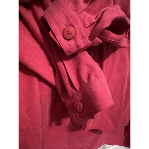 VTG Sostanza Small Lot Of 2 Button Down 100% Silk Purple & Red - Picture 9 of 10